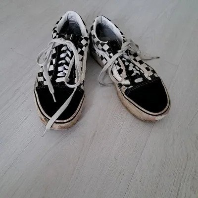 Vans Schuhe Kariert Schwarz Weiß Sneaker Größe 41